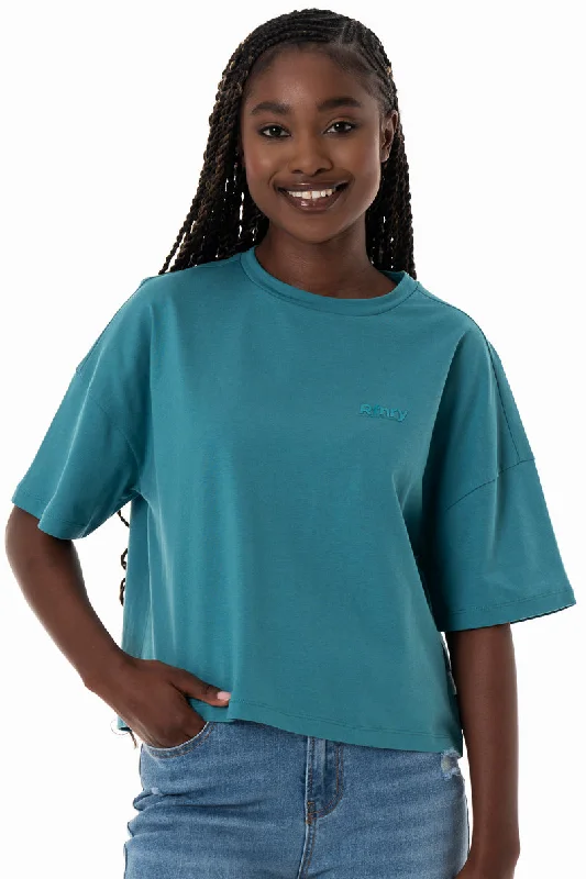 Early Access Boxy T-Shirt _ 154362 _ Teal