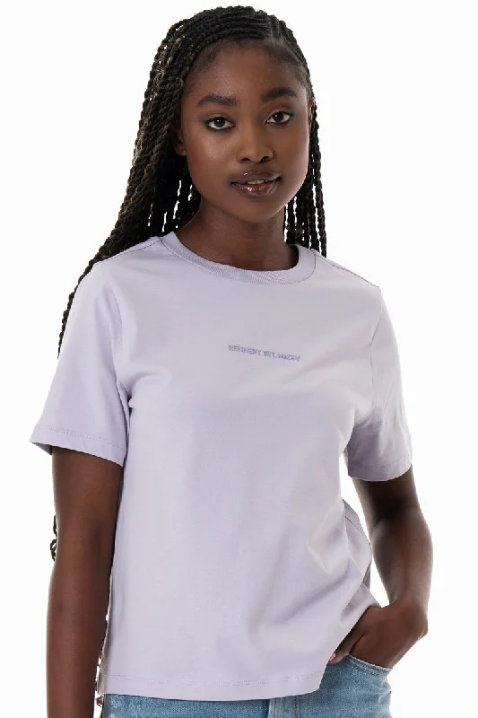 Weekend Extravaganza: Shop Now Slim Fit T-Shirt _ 154363 _ Lilac