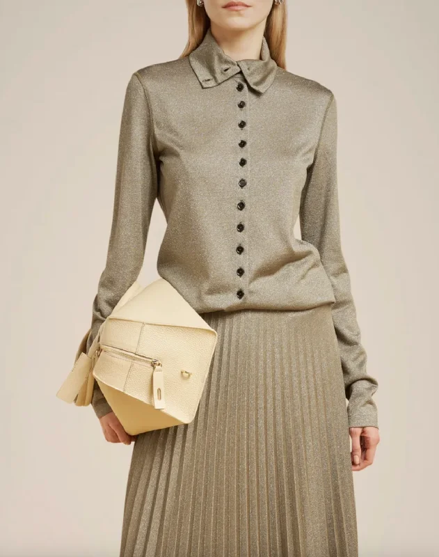 The Best Prices Lurex Jersey Shirt - Verde Green Pepper