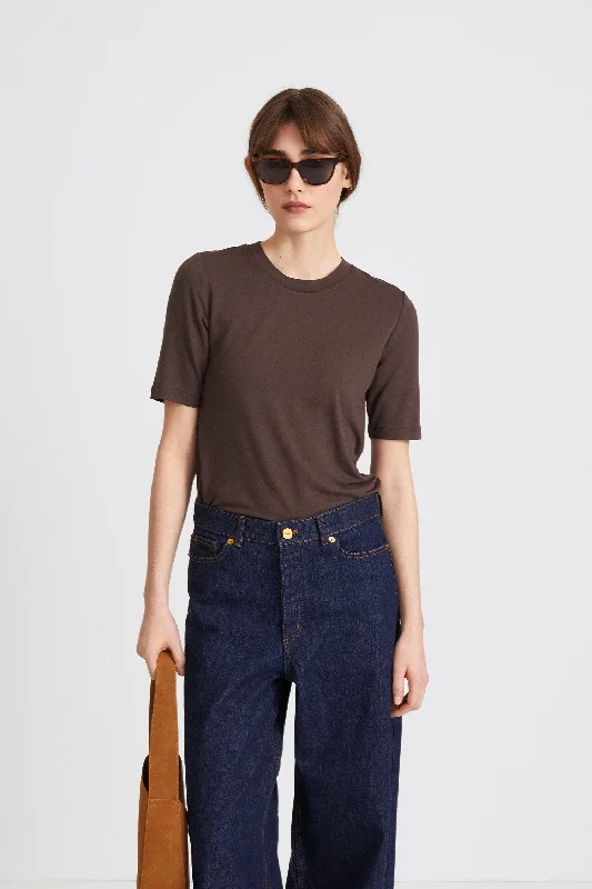 Stock Clearance CHAMBERS T-SHIRT - DARK BROWN