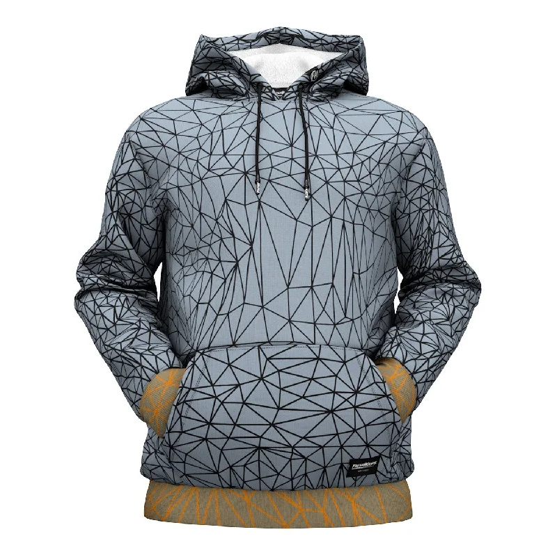 Abstract Gray Polygons Hoodie