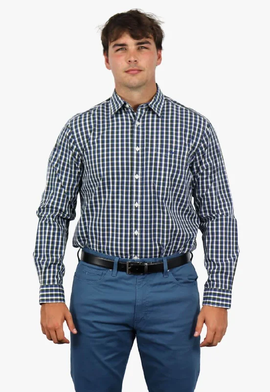 R.M. Williams Mens Collins Long Sleeve Shirt