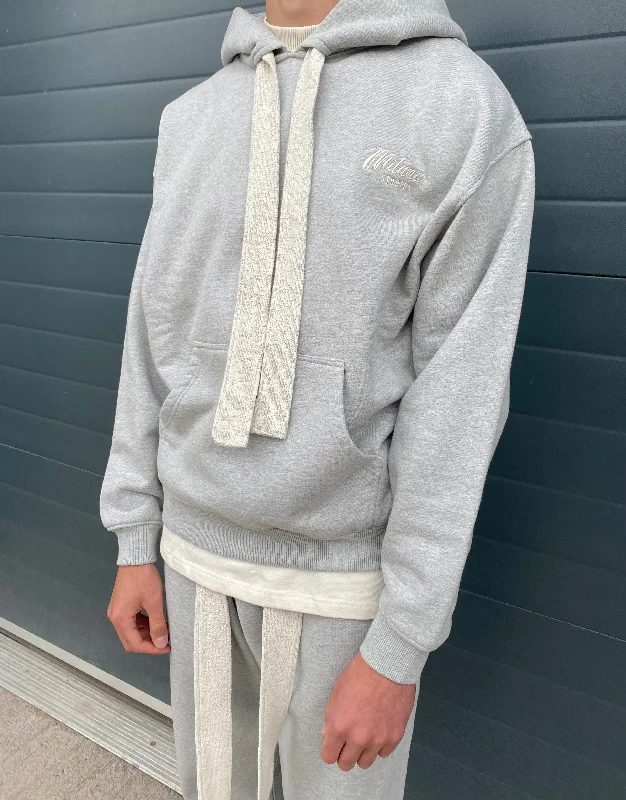 Marl Grey Premium Hoodie.