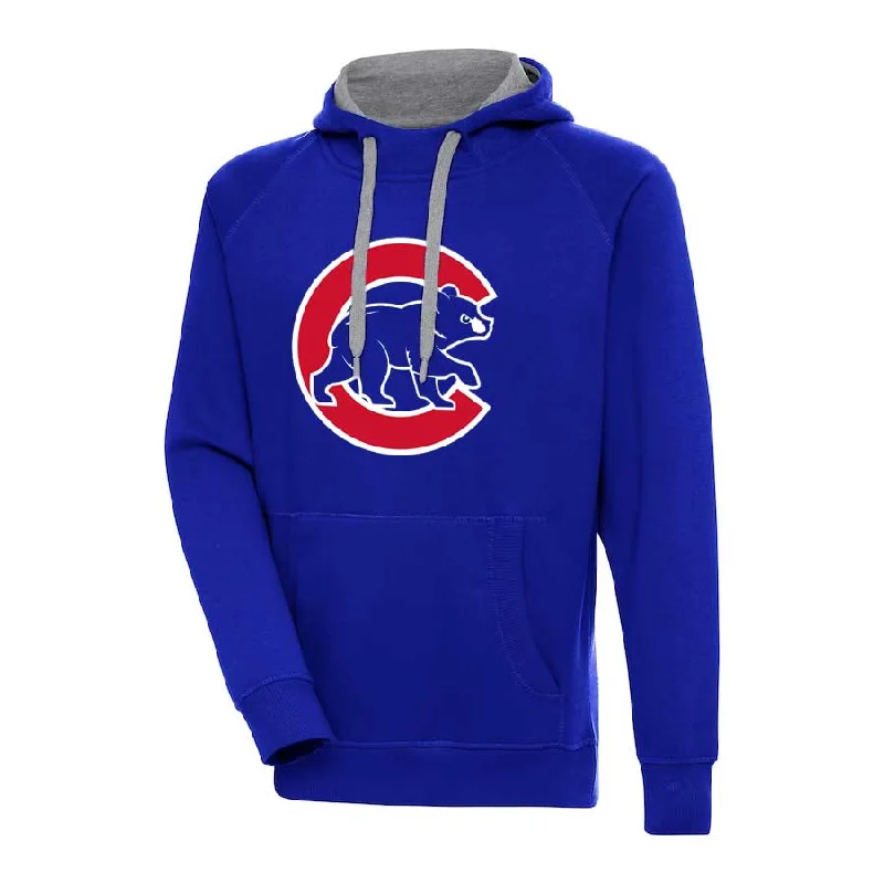 Chicago Cubs Royal Walking Bear Victory Pullover Hooded Sweatshirt