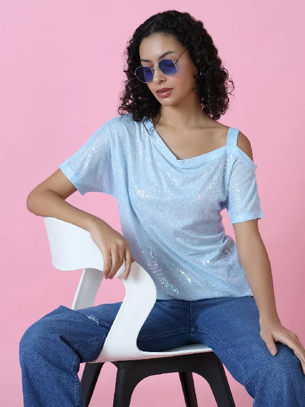 Exclusive Weekend Offers Inside Women Blue Graphic Top
