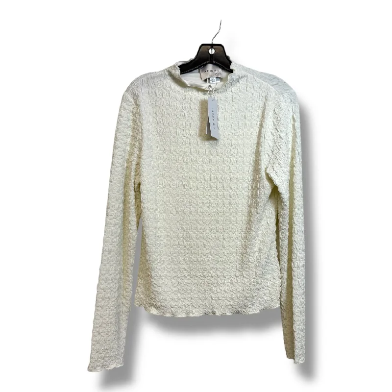 Savings Soar This Weekend Top Long Sleeve By Jason Wu In White, Size: M