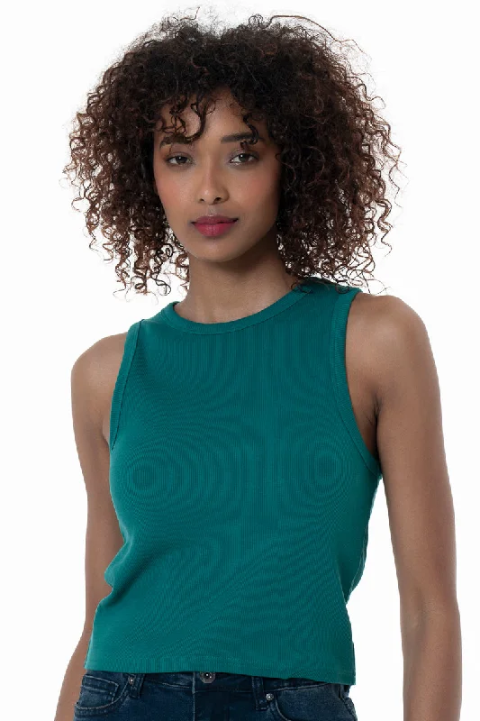 Markdown Sale Ribbed Tank Top _ 152289 _ Green