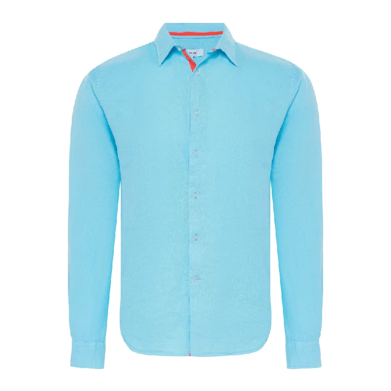 Peter Linen Shirt - Aqua