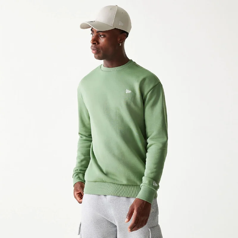 New Era Essential Green Oversized Crewneck Sweater