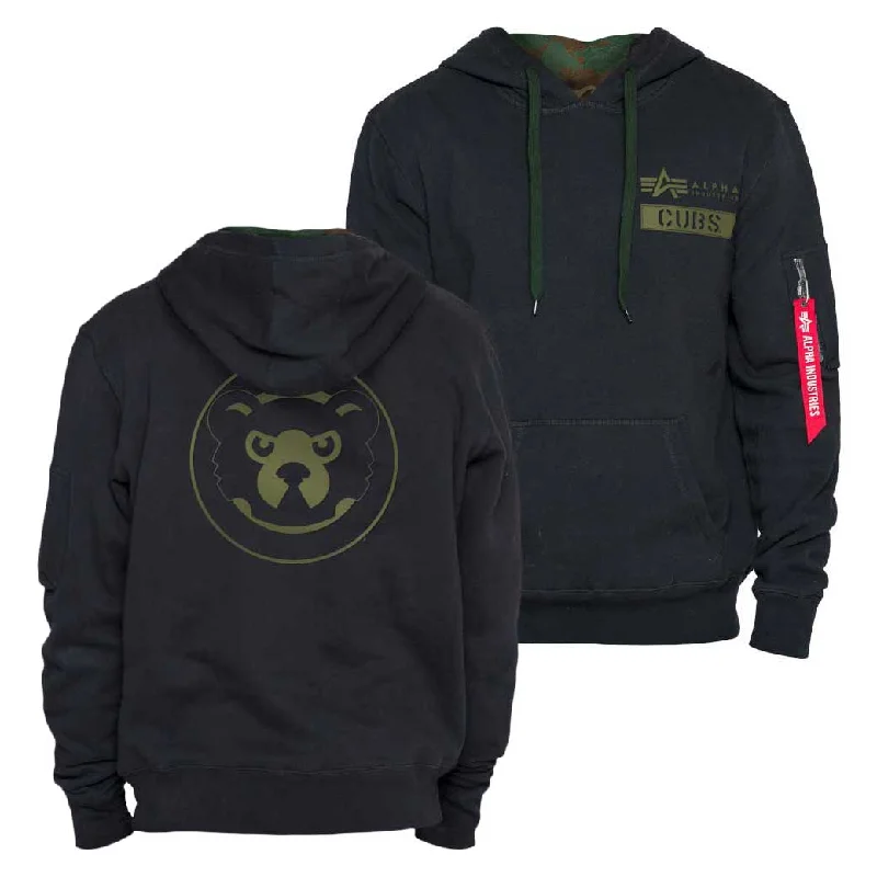 Chicago Cubs Alpha Industries Angry Bear Hooded Sweatshirt