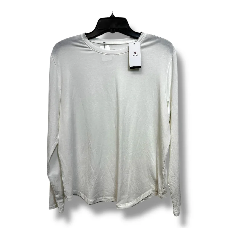 Weekend Wonders Await! Top Long Sleeve Basic By Clothes Mentor In White, Size: M