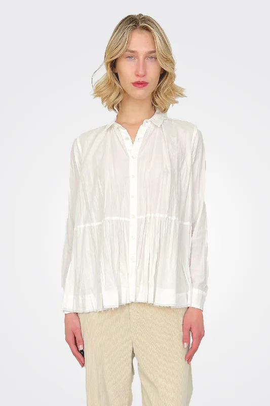Weekend Savings Spectacular Washed Lawn Blouse - Off White