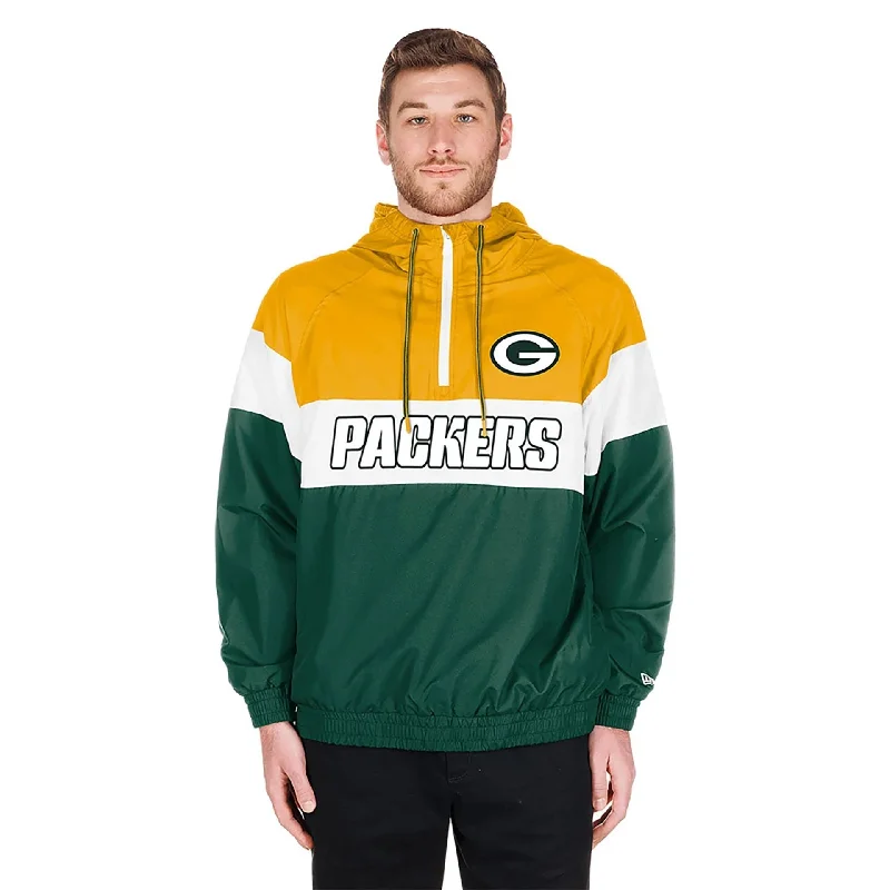 Green Bay Packers NFL 3rd Down Dark Green 1/4 Zip Hoodie