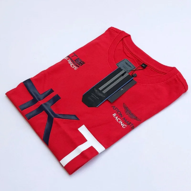 HK - Men 'Red' HKT Printed T-Shirt HK694