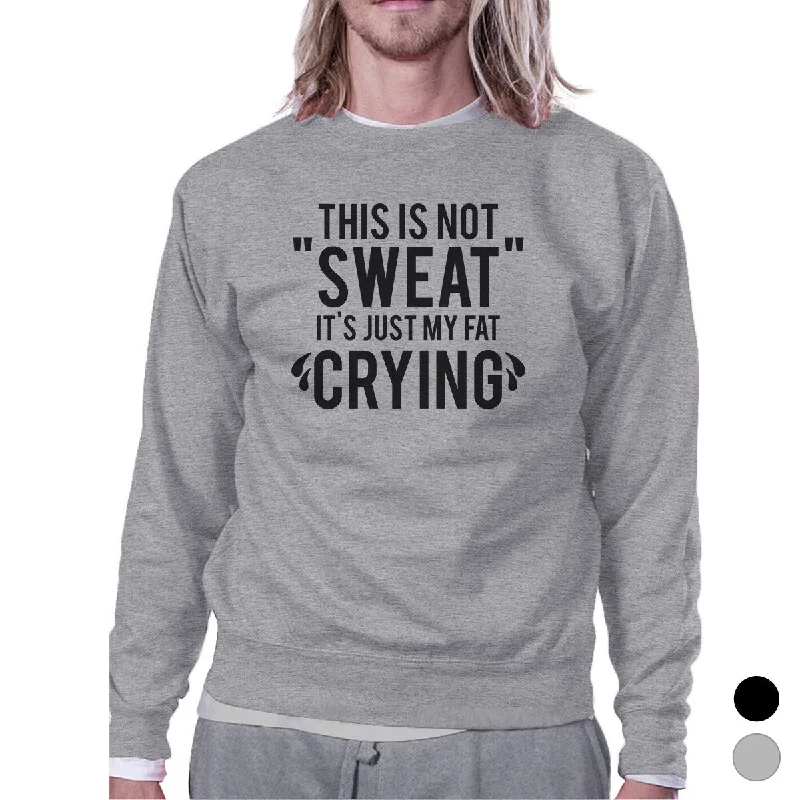 Fat Crying Unisex Crewneck Sweatshirt Funny Gym Workout Gift Top