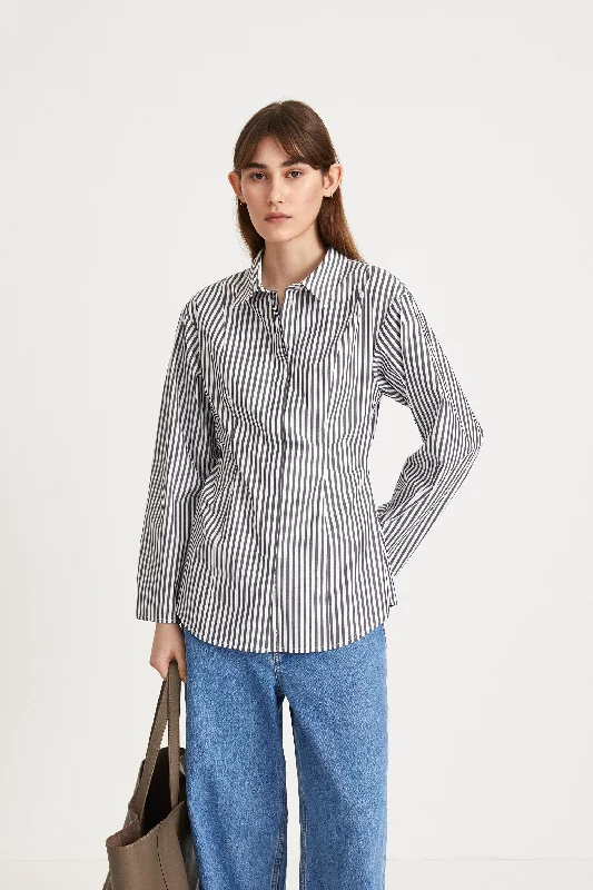 Weekend Savings Extravaganza JOSCA SHIRT - BLACK STRIPE