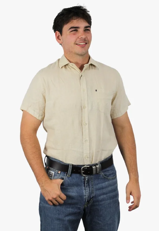 Pilbara Mens Linen Short Sleeve Shirt