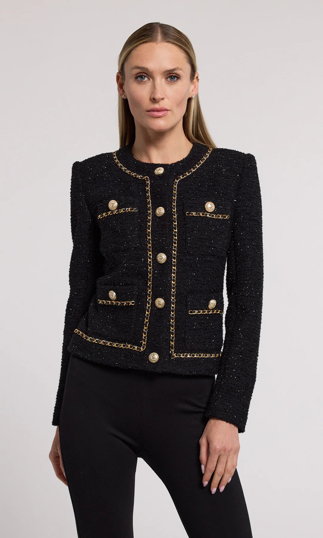 Weekend Offers That Tempt Velma Tweed Jacket - Black