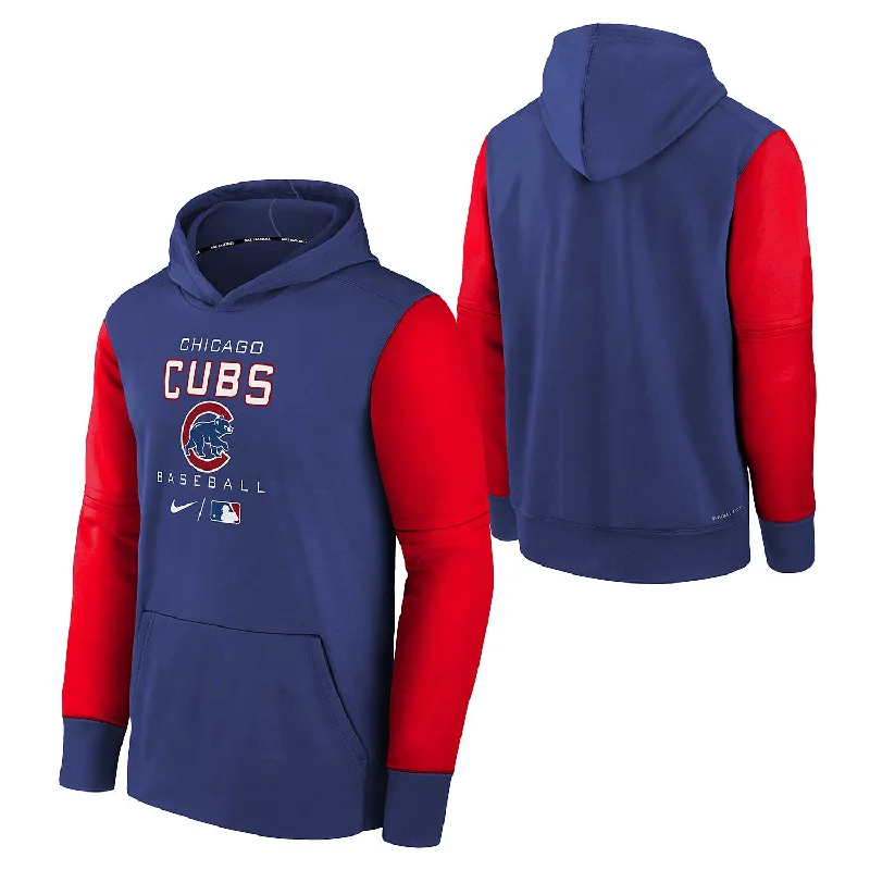 Chicago Cubs Youth Nike AC Therma Hooded Sweatshirt