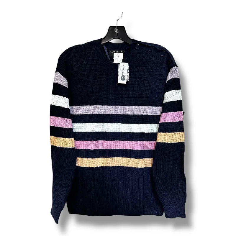 Super Discount Sweater By Lane Bryant In Striped Pattern, Size: M