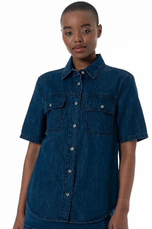 Weekend Specials to Love Denim Shirt _ 152220 _ Mid Wash
