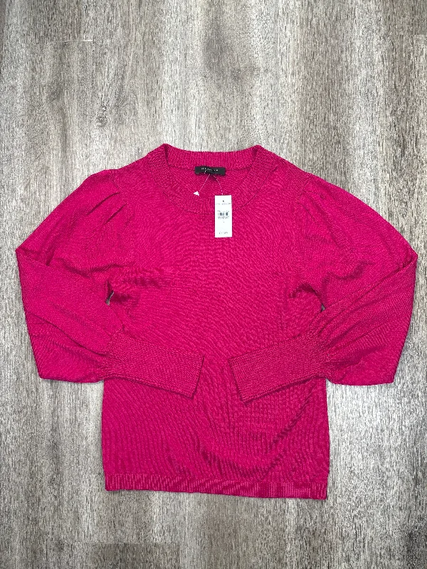 Weekend Savings Spree Top Long Sleeve By Ann Taylor In Pink, Size: S