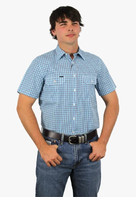 Pilbara Mens Check Short Sleeve Shirt