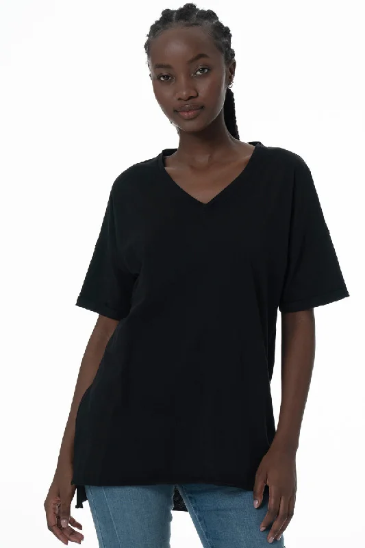 Year-End Sale Longer Length T-Shirt _ 147095 _ Black