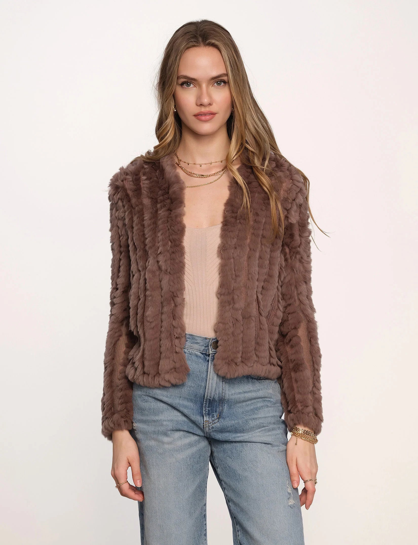 Massive Deal Rosa Fur Jacket - Fawn