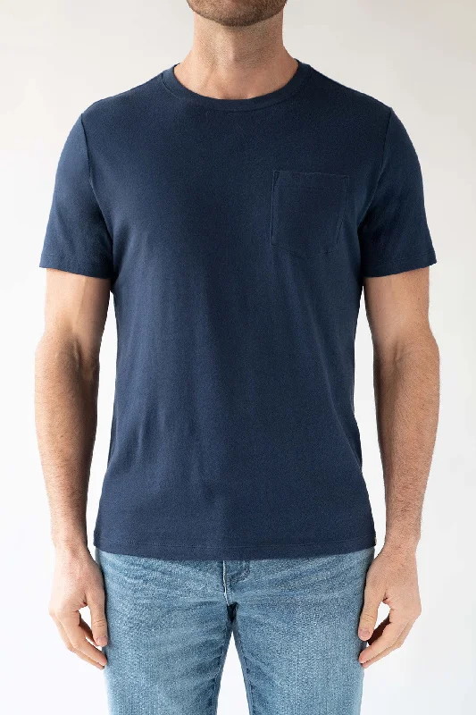 Pocket Tee - Navy Blue