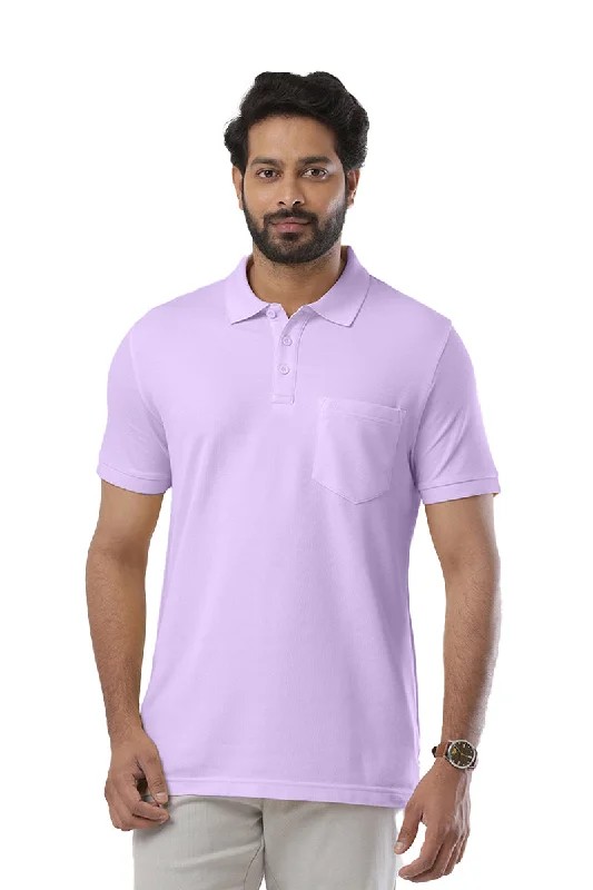 Golf Polo -Lavender T-Shirts For Men | Ariser