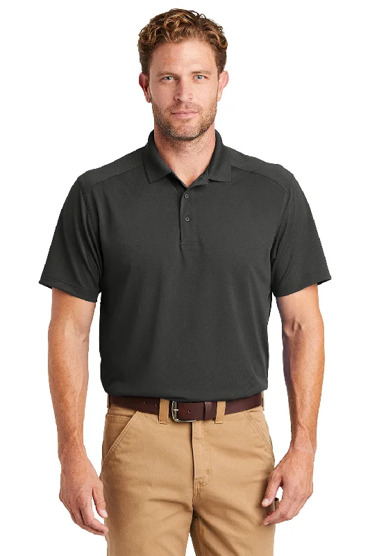 CornerStone Mens Select Moisture Wicking Short Sleeve Polo Shirt - Charcoal Grey