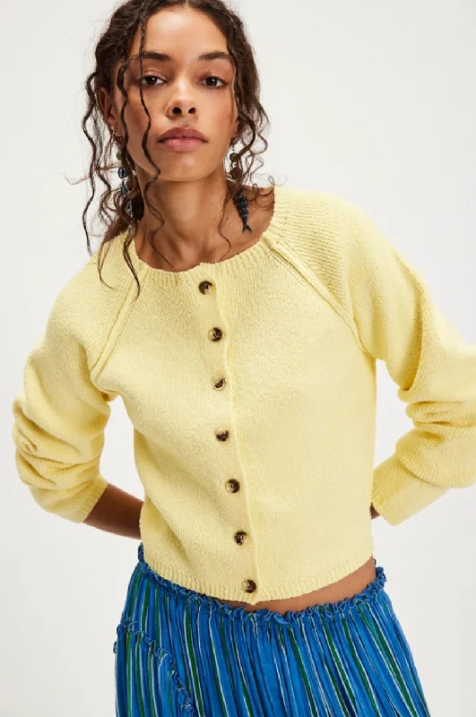 Extra Savings Sydney Shrunken Cardi - Sunshine Time