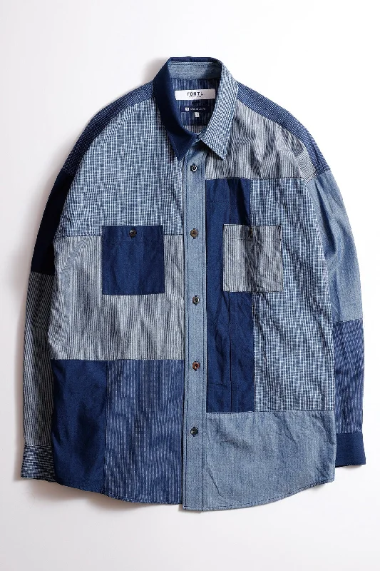 PATCHWORK SHIRT RINSE