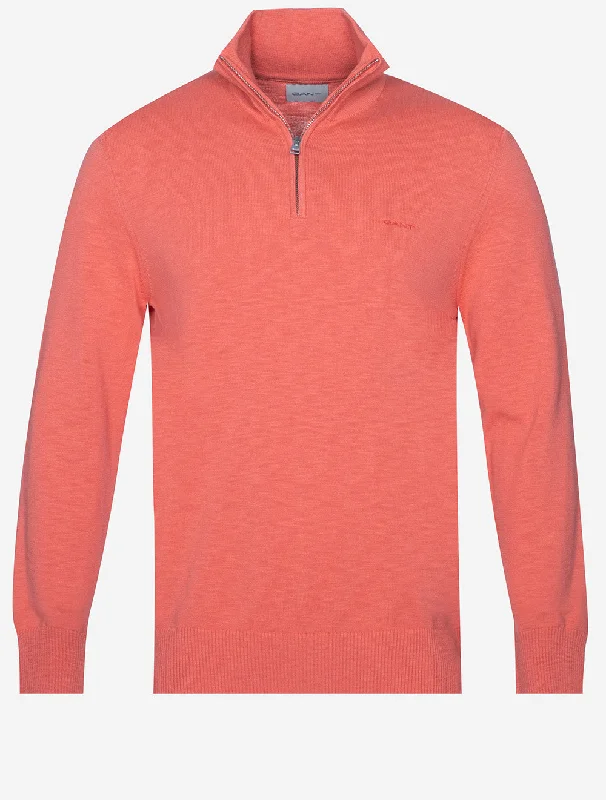 Cotton Flamme Half Zip Sonnenuntergangsrosa