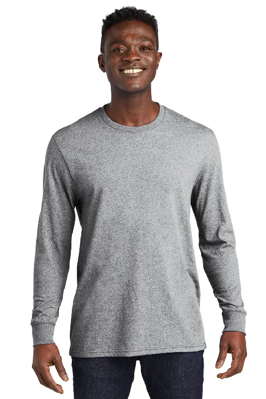 Allmade Mens Recycled Long Sleeve Crewneck T-Shirt - Heather Remade Grey