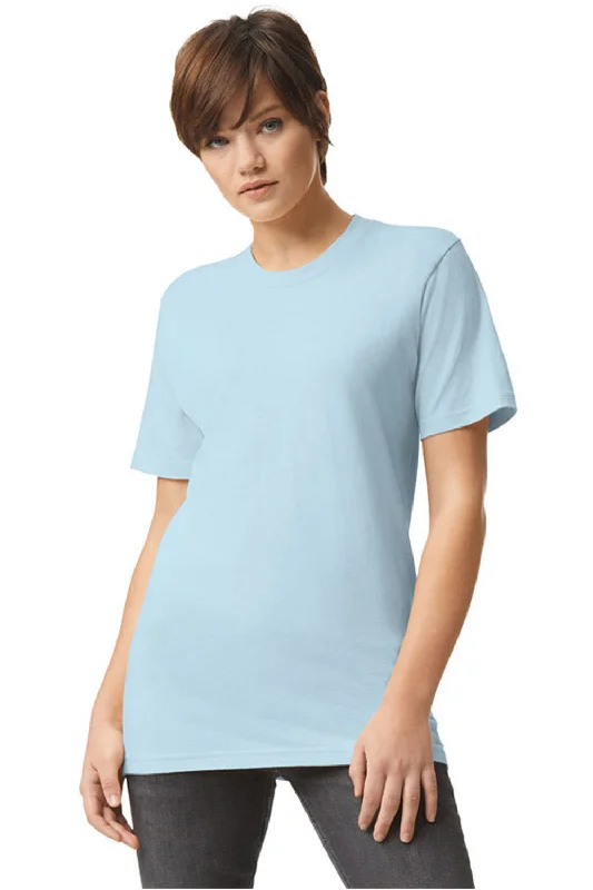 American Apparel Mens Fine Jersey Short Sleeve Crewneck T-Shirt - Powder Blue