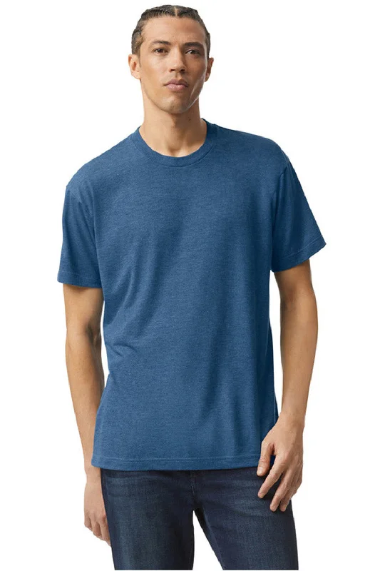 American Apparel Mens Track Short Sleeve Crewneck T-Shirt - Dusk Blue