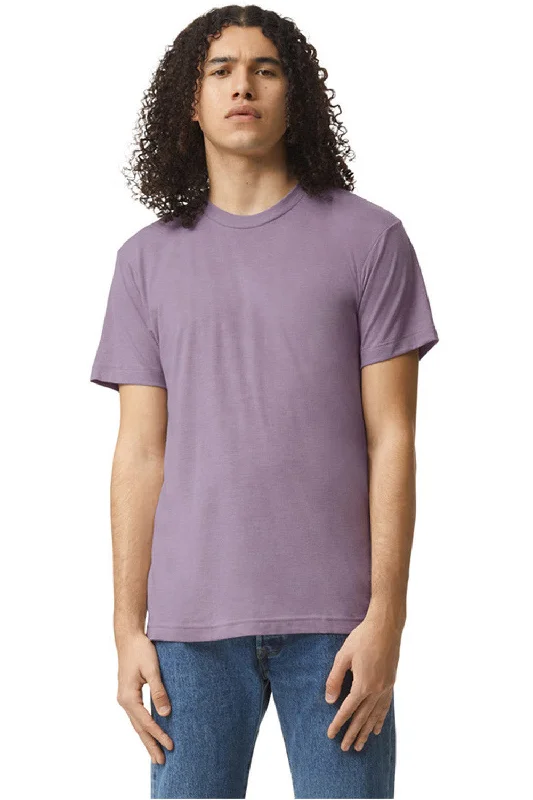 American Apparel Mens Track Short Sleeve Crewneck T-Shirt - Storm Purple