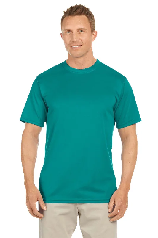 Augusta Sportswear Mens Moisture Wicking Short Sleeve Crewneck T-Shirt - Teal Green