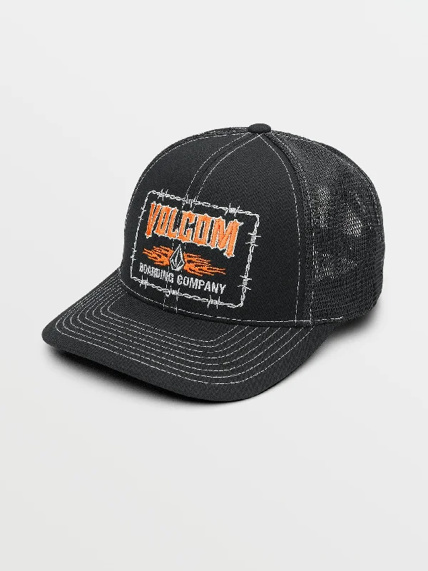 Barb Stone Trucker Hat - Black