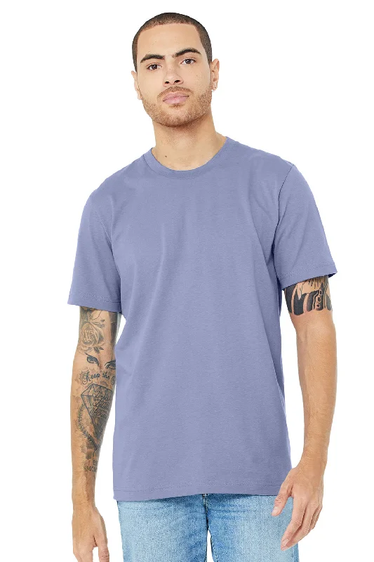 Bella + Canvas Mens Jersey Short Sleeve Crewneck T-Shirt - Lavender Blue