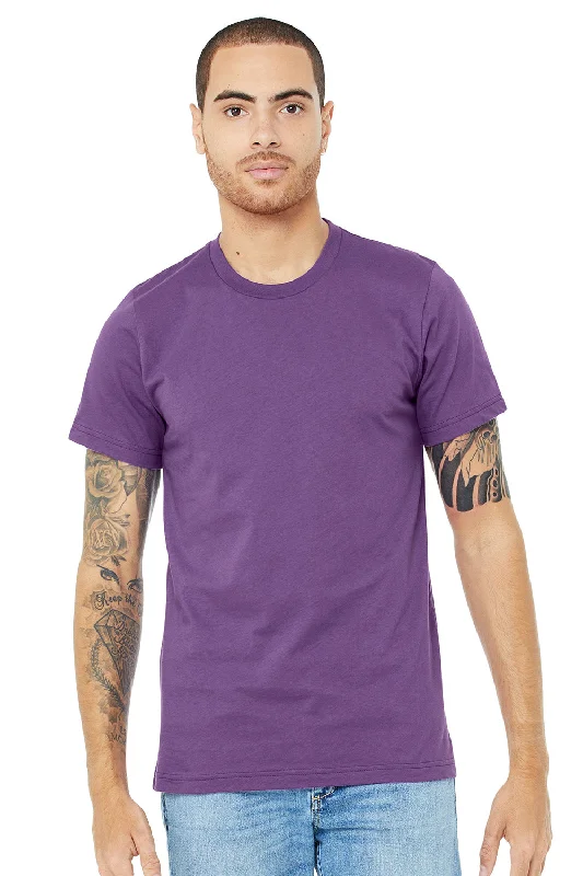 Bella + Canvas Mens Jersey Short Sleeve Crewneck T-Shirt - Royal Purple