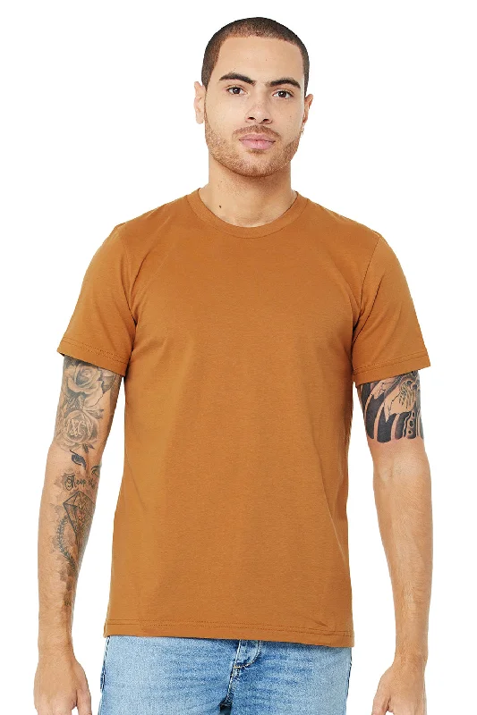 Bella + Canvas Mens Jersey Short Sleeve Crewneck T-Shirt - Toast