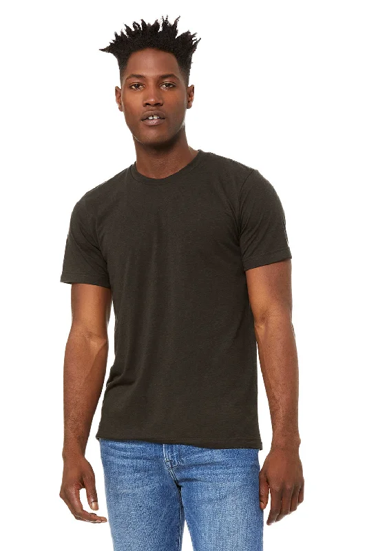 Bella + Canvas Mens Short Sleeve Crewneck T-Shirt - Espresso Brown