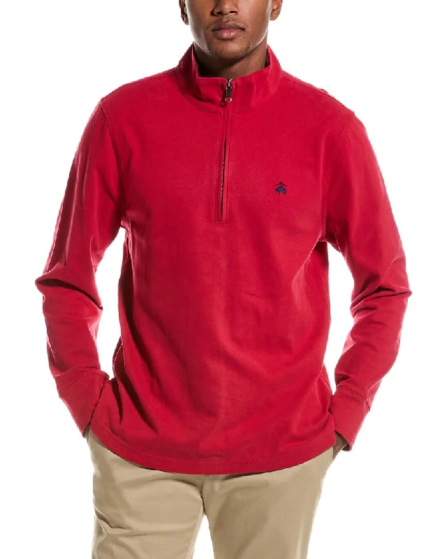 Brooks Brothers Sueded Mock Pullover