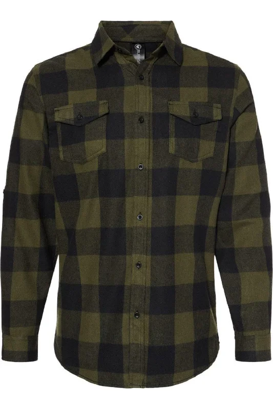 Burnside Yarn-Dyed Long Sleeve Flannel Shirt