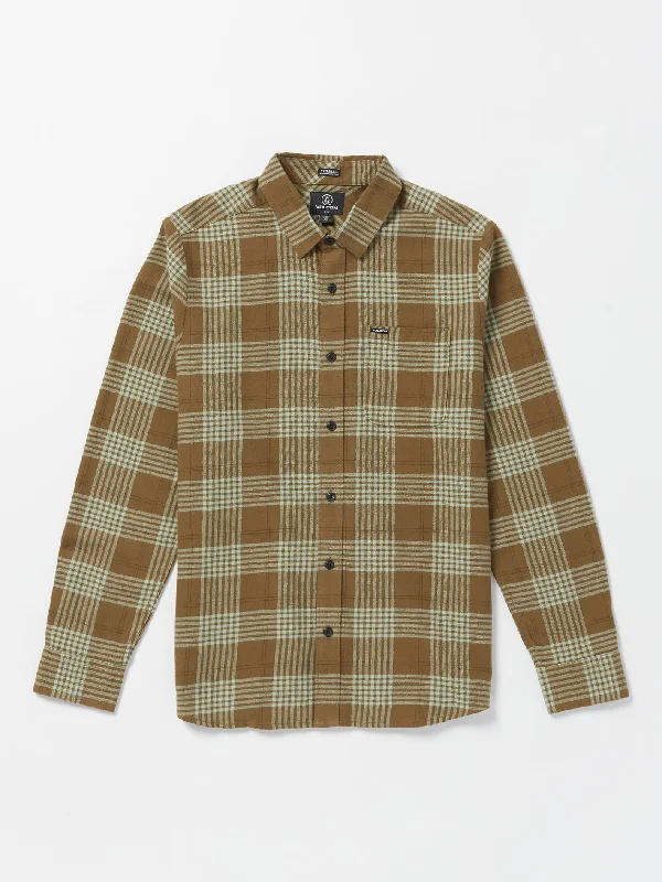 Caden Plaid Flannel - Mud