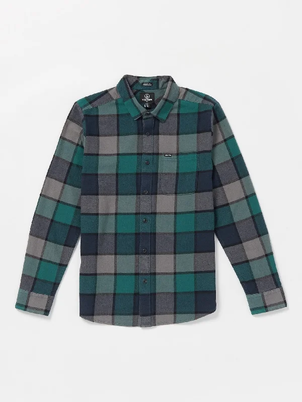 Caden Plaid Long Sleeve Shirt - Navy