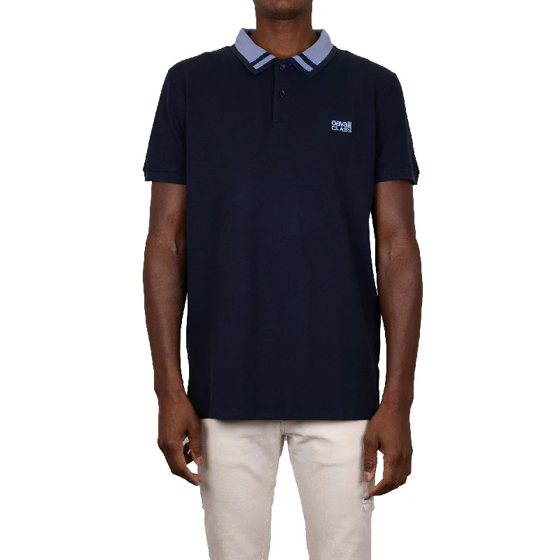 Cavalli Class Mens Blue Polo